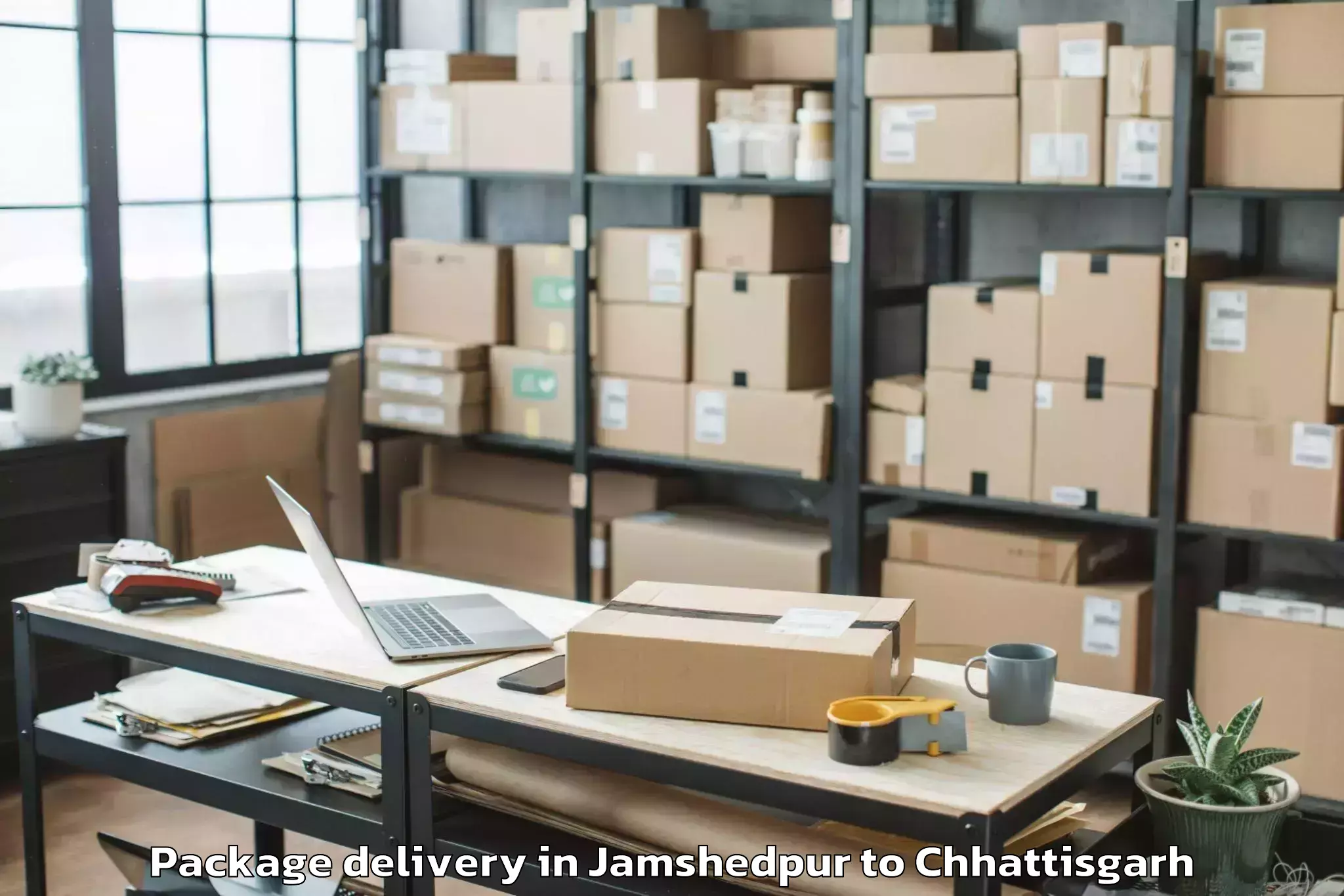 Trusted Jamshedpur to Itm University Raipur Raipur Package Delivery